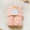 Áo choàng tắm Molli có mũ hình thú 135x80cm
