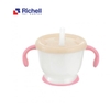 Cốc tập uống 3 giai đoạn Richell nắp sữa tay hồng