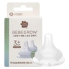 Núm ty bình sữa Greenfinger Bebegrow - Size M (3-6 tháng) - Set 2