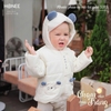 Áo khoác phao có mũ túi gấu Honee 5375