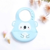 Yếm silicone Misan hình thú có máng hứng