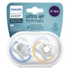 Ty ngậm thông khí Philips Avent hình thú (SCF080/05, 0-6M, vỉ đôi)
