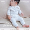 Bộ Sơ Sinh Nỉ Lông Cài Chéo Honee Essential 6303