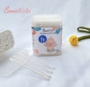 Tăm bông thân giấy Emmakids 2 đầu hộp 200 chiếc (0M+)