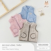 ('C5) Áo gile lông thêu Little Love