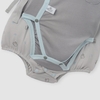 Set 2 bodysuit cộc cài lệch Nous màu ghi in họa tiết