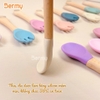 Thìa ăn dặm silicone cán gỗ Bermy (dài 14cm, màu ngẫu nhiên)