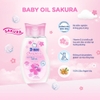 Dầu massage em bé D-nee Sakura Hồng 200ml (0M+)