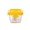 Hộp trữ đông thủy tinh hình mặt cười có vạch chia 140ml