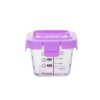 Hộp trữ đông thủy tinh hình mặt cười có vạch chia 140ml