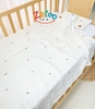 Chăn lưới sợi tre Zeloo xuất Hàn thêu full 100x90cm, màu ngẫu nhiên