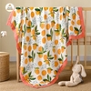 Chăn Bo Viền 4 lớp Sợi Tre MANNY 110x130cm (họa tiết ngẫu nhiên)