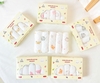 Hộp 5 khăn sữa sợi tre orangic Manny 4 lớp mềm mại, kháng khuẩn size 30x30cm