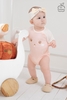 Body chip cộc tay La Pomme Raglan xin chào bạn mới (Màu Trắng)