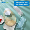 Yếm ăn dặm Hogokids Silicone dẻo trong suốt siêu nhẹ hình gấu 30x28cm (màu ngẫu nhiên)