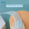Yếm ăn dặm Hogokids Silicone dẻo trong suốt siêu nhẹ hình gấu 30x28cm (màu ngẫu nhiên)