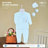 Bộ sơ sinh cài chéo Colorful Hrnee 0-3M