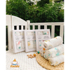 Hộp 2 Khăn tắm sợi tre Manny cao cấp mềm mại cho bé sơ sinh size 110x120cm