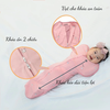 Túi ngủ Gungi co dãn 4 chiều size S cho bé 3-6 kg (màu nâu)