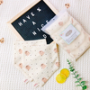 Set 5 yếm 4 lớp Muslin Organic Zeloo (họa tiết ngẫu nhiên)