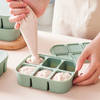 Khay trữ đông đồ ăn dặm Cube Silicone Misan 6 ô có nắp đậy (MS003A)
