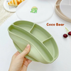 Khay ăn dặm silicone Cocobear 4 ngăn