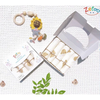 Set 5 Khăn Sữa Zeloo Muslin Organic 30x30cm (họa tiết ngẫu nhiên)