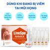Dung dịch vệ sinh tai mũi họng LiveSpo Navax chuyên dụng 10*4ml (0M+)