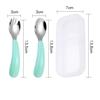 Set thìa, dĩa inox tập ăn dặm cho bé Mama Baby