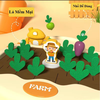 Đồ Chơi Nhổ Cà Rốt Nông Trại Cho Bé Phân Biệt Màu Sắc, Luyện Vận Động Tính Ghi Nhớ Montessori, Cân Toán Học Thỏ