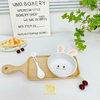 Bát Nhựa Ăn Dặm Mumbebe Kèm Thìa Chất Liệu Melamine Cao Cấp (họa tiết ngẫu nhiên)