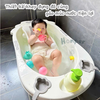 Chậu tắm Honper HP132 hình gấu vương miện kèm giá đỡ (92 x 50 x cao 23cm)