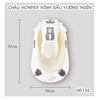 Chậu tắm Honper HP132 hình gấu vương miện kèm giá đỡ (92 x 50 x cao 23cm)