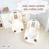 Chậu tắm Honper HP132 hình gấu vương miện kèm giá đỡ (92 x 50 x cao 23cm)