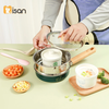 Hũ Sứ Đa Năng 3in1 Misan 250ml trữ đồ ăn cho bé (2 nắp - 1 silicone, 1 sứ) MS0030