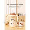 Bình nước tập hút, tập uống Youkebei có tay cầm, ống hút chống sặc 300ml (màu ngẫu nhiên)