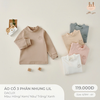 (DHV) Áo cổ 3 phân nhung Little Love