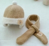 Set khăn mũ len hình gấu