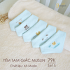 Yếm tam giác Muslin Gpapa Goodmama (màu ngẫu nhiên)