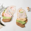 Yếm ăn dặm silicone Coco Bear