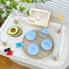 Khuôn hấp chống dính 4 chi tiết Mumbebe hình động vật kèm chổi phết dầu