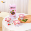 Set 3 hộp trữ thức ăn Misan 180ml nắp khóa kín dáng tròn