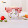 Set 3 hộp trữ thức ăn Misan 180ml nắp khóa kín dáng tròn