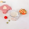 Hộp trữ thức ăn Misan nắp khóa kín dáng tròn MS0037B