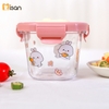Hộp trữ thức ăn Misan nắp khóa kín dáng vuông MS0037A