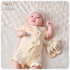 Bộ sơ sinh cài giữa thỏ ngọc HRNEE 4538