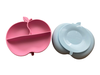 Khay ăn dặm silicone đế hít hình táo
