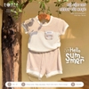 Bộ cộ tay Teddy túi ngực Hrnee 4699