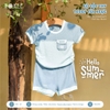 Bộ cộ tay Teddy túi ngực Hrnee 4699