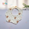 Set 3 yếm tròn 6 lớp Muslin Organic Zeloo